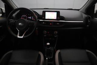 Kia Picanto 1.0 CVVT Design Edition Lederen Bekleding Navigatie Camera Clima Cruise Carplay Android 16 inch LMV