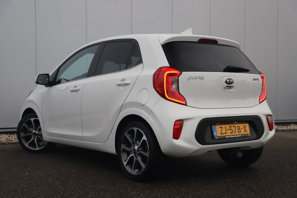 Kia Picanto 1.0 CVVT Design Edition Lederen Bekleding Navigatie Camera Clima Cruise Carplay Android 16 inch LMV