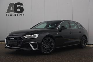 Audi A4 Avant 40 TFSI S Line Sport 190PK Facelift Panoramadak LED Matrix 19 inch Virtual Cockpit Half Leder Sfeerverlichting Navigatie Camera Clima Adaptive Cruise Lane Assist