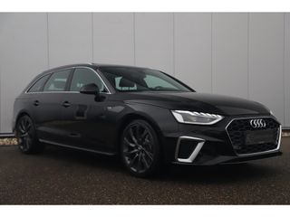 Audi A4 Avant 40 TFSI S Line Sport 190PK Facelift Panoramadak LED Matrix 19 inch Virtual Cockpit Half Leder Sfeerverlichting Navigatie Camera Clima Adaptive Cruise Lane Assist