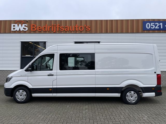 MAN TGE 35 2.0 140pk Lang Hoog L3H2 DC 6 persoons / vaste prijs rijklaar € 30.950 ex btw / lease vanaf € 554 / airco / achteruit rijcamera / trekhaak 3000 kg / euro 6 diesel !