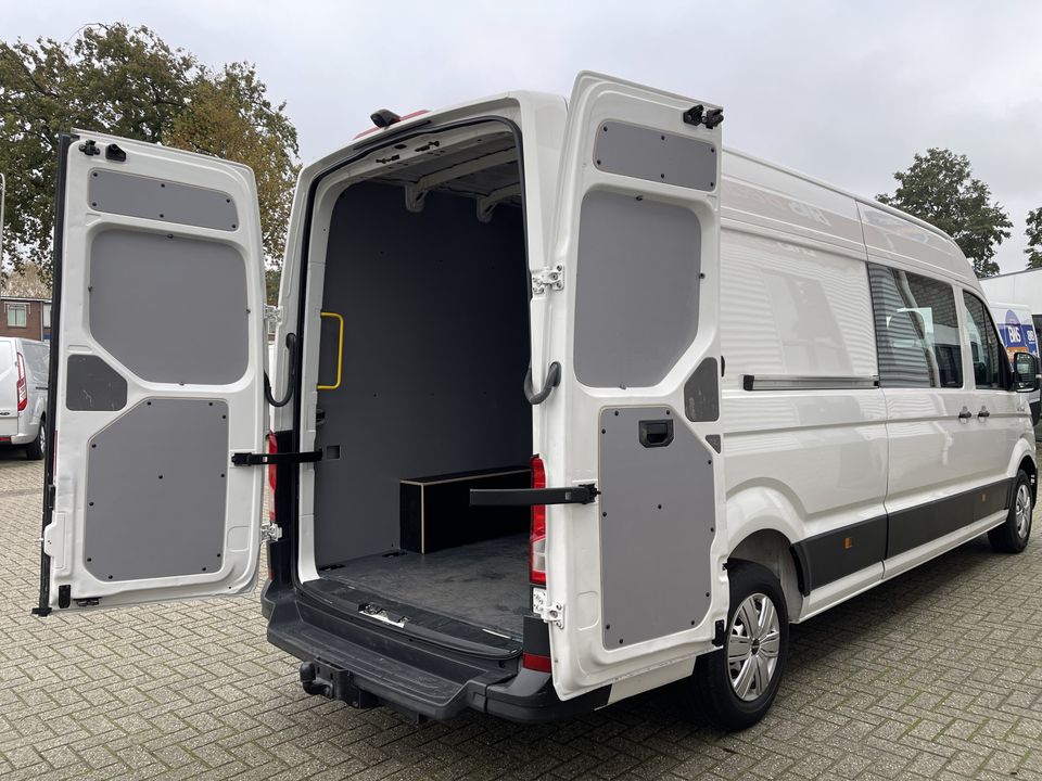 MAN TGE 35 2.0 140pk Lang Hoog L3H2 DC 6 persoons / vaste prijs rijklaar € 30.950 ex btw / lease vanaf € 554 / airco / achteruit rijcamera / trekhaak 3000 kg / euro 6 diesel !