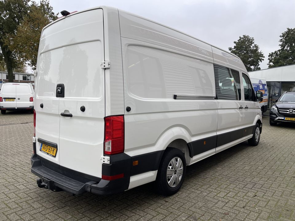 MAN TGE 35 2.0 140pk Lang Hoog L3H2 DC 6 persoons / vaste prijs rijklaar € 30.950 ex btw / lease vanaf € 554 / airco / achteruit rijcamera / trekhaak 3000 kg / euro 6 diesel !