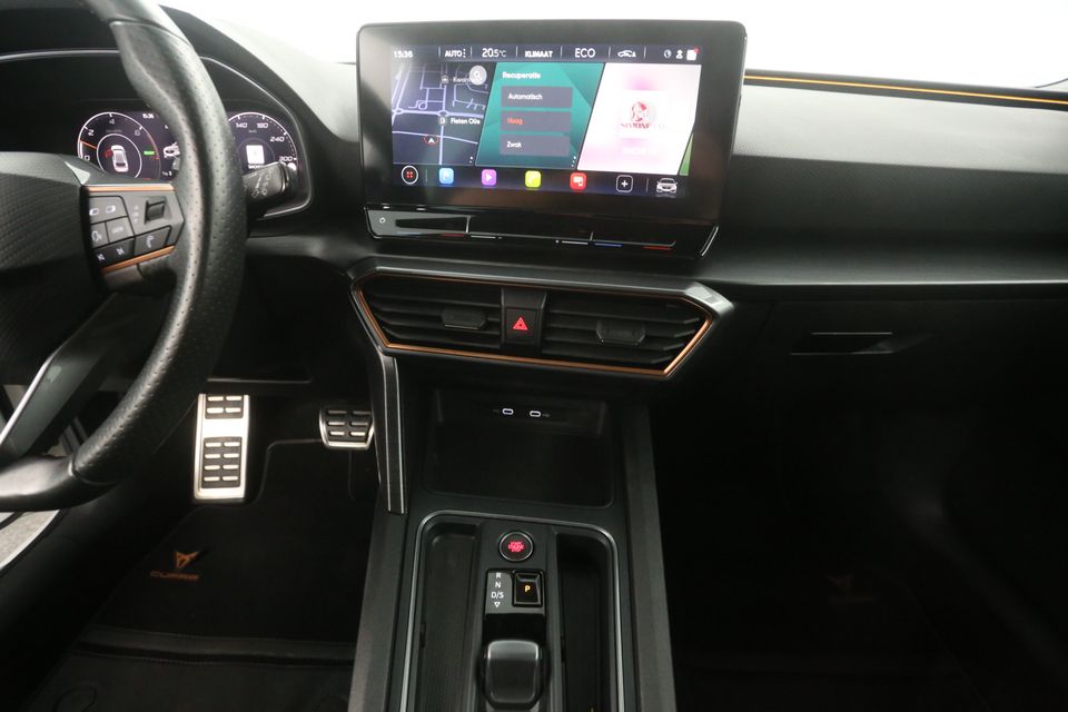 CUPRA Leon 1.4 e-Hybrid 260PK Automaat Sfeerverl. Clima Cruise Carplay LED Navi Virtual 19"LMV