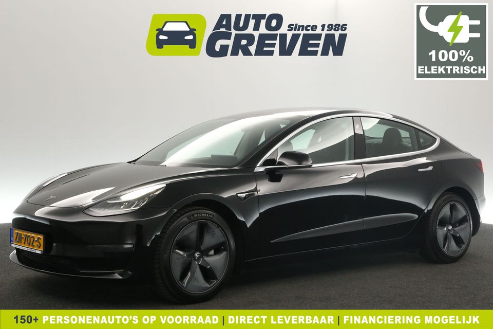 Tesla Model 3 Long Range AWD 75 kWh 351PK Automaat Autopilot Pano-view Camera Carplay Dashcam Virtual Clima Cruise Navi LED 18"LMV Trekhaak