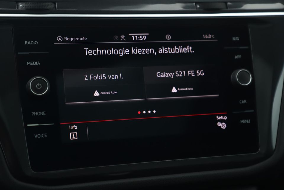 Volkswagen Tiguan Allspace 1.5 TSI 2X R-Line 7 Persoons 150PK DSG Automaat Panoramadak Virtual Cockpit Keyless Sfeerverlichting Full LED Stoelverwarming Navigatie Camera Adaptive Cruise Lane Assist 19 inch LMV NL Auto!