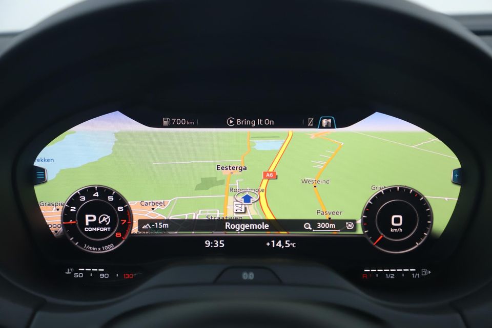 Audi A3 Sportback 30 TFSI Sport S Line Edition Automaat Black Optic Quantumgrey 19 inch Virtual Cockpit Half Leder Navigatie Carplay Android Bluetooth Stoelverwarming Parkeersensors Spoilers