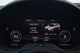 Audi A3 Sportback 30 TFSI Sport S Line Edition Automaat Black Optic Quantumgrey 19 inch Virtual Cockpit Half Leder Navigatie Carplay Android Bluetooth Stoelverwarming Parkeersensors Spoilers