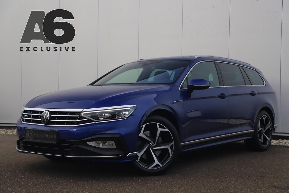 Volkswagen Passat Variant 1.5 TSI 2X R-Line 150PK DSG Automaat Panoramadak Nappa Leder Full LED Keyless 18 inch LMV Adaptive Cruise Lane Assist Navigatie Camera Carplay Android PDC Dealer Onderhouden!