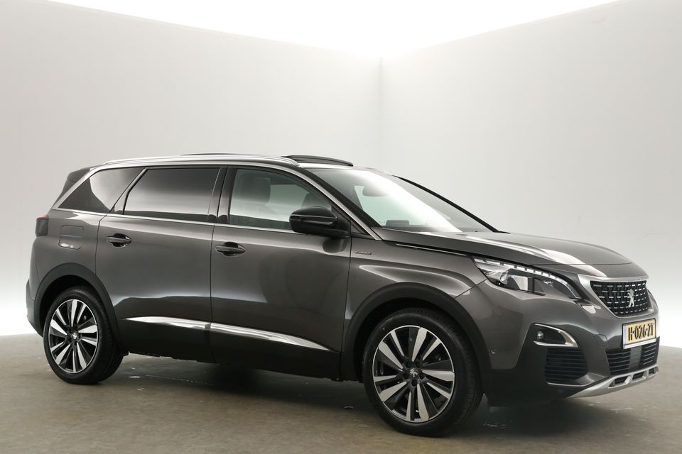 Peugeot 5008 1.2 PureTech GT-Line 7 Persoons Automaat Pano Clima Camera Carplay Cruise Sfeerverl. LED Navi Leder PDC Virtual 19"LMV