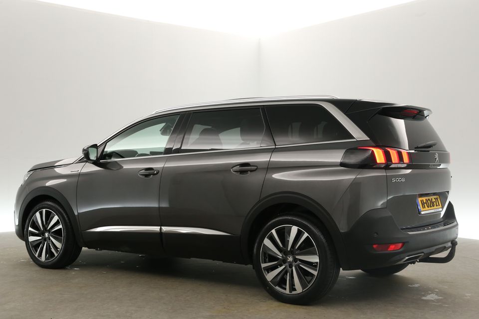 Peugeot 5008 1.2 PureTech GT-Line 7 Persoons Automaat Pano Clima Camera Carplay Cruise Sfeerverl. LED Navi Leder PDC Virtual 19"LMV