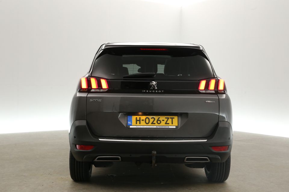 Peugeot 5008 1.2 PureTech GT-Line 7 Persoons Automaat Pano Clima Camera Carplay Cruise Sfeerverl. LED Navi Leder PDC Virtual 19"LMV