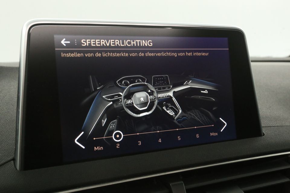 Peugeot 5008 1.2 PureTech GT-Line 7 Persoons Automaat Pano Clima Camera Carplay Cruise Sfeerverl. LED Navi Leder PDC Virtual 19"LMV