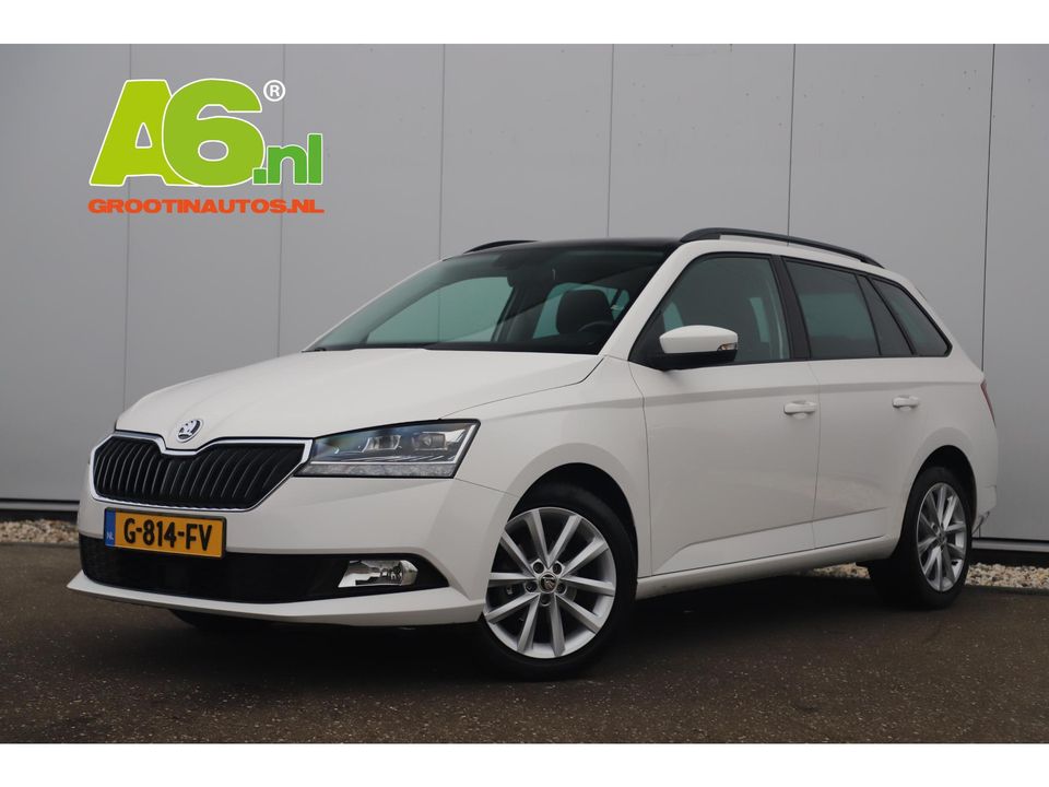 Škoda Fabia Combi 1.0 TSI Business Edition 95PK Trekhaak Panoramadak Navigatie Clima Bluetooth Carplay Android Stoelverwarming Getint Glas 16 inch LMV