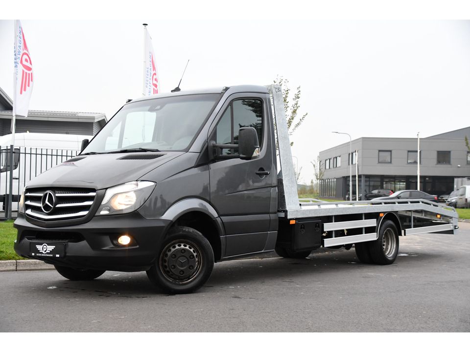 Mercedes-Benz Sprinter 519 3.0 CDI V6 Oprijwagen Cruise, Automaat, 3500KG Trekgewicht, 1200KG Laadgewicht, NAVI, 190PK, UNIEK!