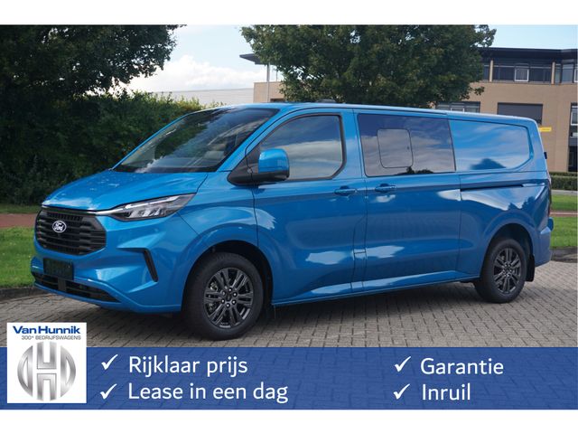 Ford Transit Custom 320L 170PK DC Limited AUT MY2024 Navi, ACC, Trekhaak, 360° Cam, 17" LM, 2x Schuifdeur!! NR. 248