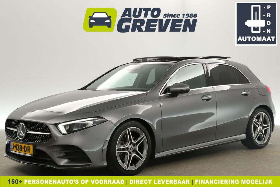 Mercedes-Benz A-Klasse 180 AMG Automaat Pano Sfeerverl. Camera Clima Virtual LED Cruise Navi Memory-Seats PDC 18''LMV