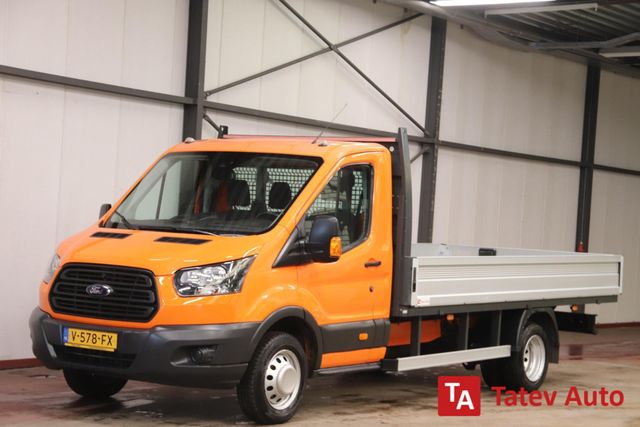 Ford Transit met nieuwe NIEUWE MOTOR OPEN LAADBAK DUBBELLUCHT TREKHAAK 2800KG