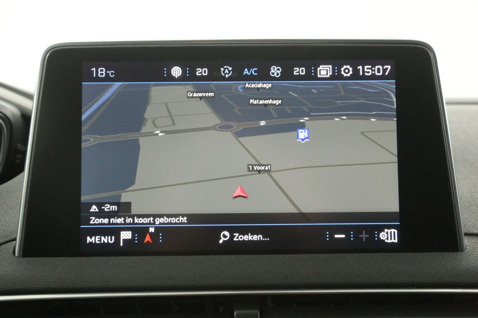 Peugeot 5008 1.2 PureTech Automaat 7 Persoons Sfeerverl Clima 360Camera Carplay Cruise PDC Navi Virtual LED 19"LMV Trekhaak