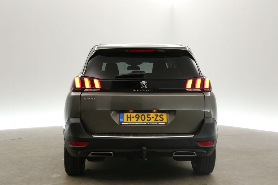 Peugeot 5008 1.2 PureTech Automaat 7 Persoons Sfeerverl Clima 360Camera Carplay Cruise PDC Navi Virtual LED 19"LMV Trekhaak