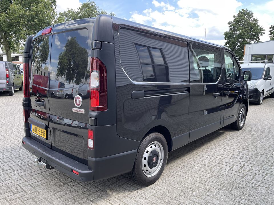 Fiat Talento 1.6 MJ 125pk EcoJet L2H1 DC 6 persoons / vaste prijs rijklaar € 20.950 ex btw / lease vanaf € 375 / zwart metallic / airco / cruise / navi / trekhaak / pdc achter / euro 6 diesel !