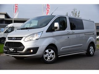 Ford Transit Custom 2.0 TDCI L2H1 Limited DC Camera, Cruise, Sensoren, Automaat, 170PK, Stoelverwarming, 2 x Schuifdeur, UNIEK!