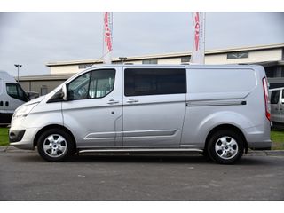 Ford Transit Custom 2.0 TDCI L2H1 Limited DC Camera, Cruise, Sensoren, Automaat, 170PK, Stoelverwarming, 2 x Schuifdeur, UNIEK!