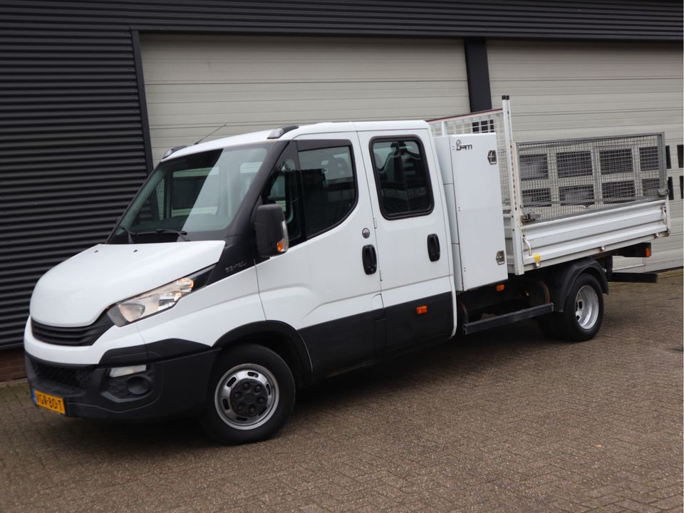 Iveco Daily 35C14 Euro 6 - Kipper - DC 6 Pers. - Trekhaak - WB 410 cm