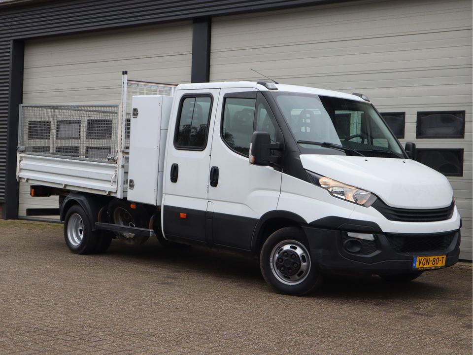 Iveco Daily 35C14 Euro 6 - Kipper - DC 6 Pers. - Trekhaak - WB 410 cm