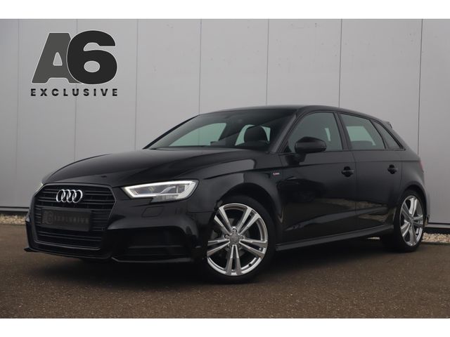 Audi A3 Sportback 30 TFSI Sport S Line Edition Automaat Black Optic Virtual Cockpit Half Leder Stoelverwarming 18 inch Navigatie Carplay Android Clima Cruise Parkeersensor