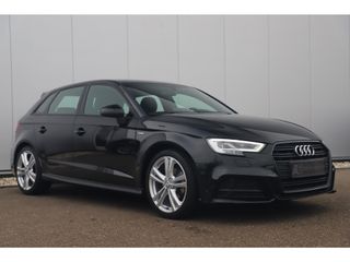 Audi A3 Sportback 30 TFSI Sport S Line Edition Automaat Black Optic Virtual Cockpit Half Leder Stoelverwarming 18 inch Navigatie Carplay Android Clima Cruise Parkeersensor