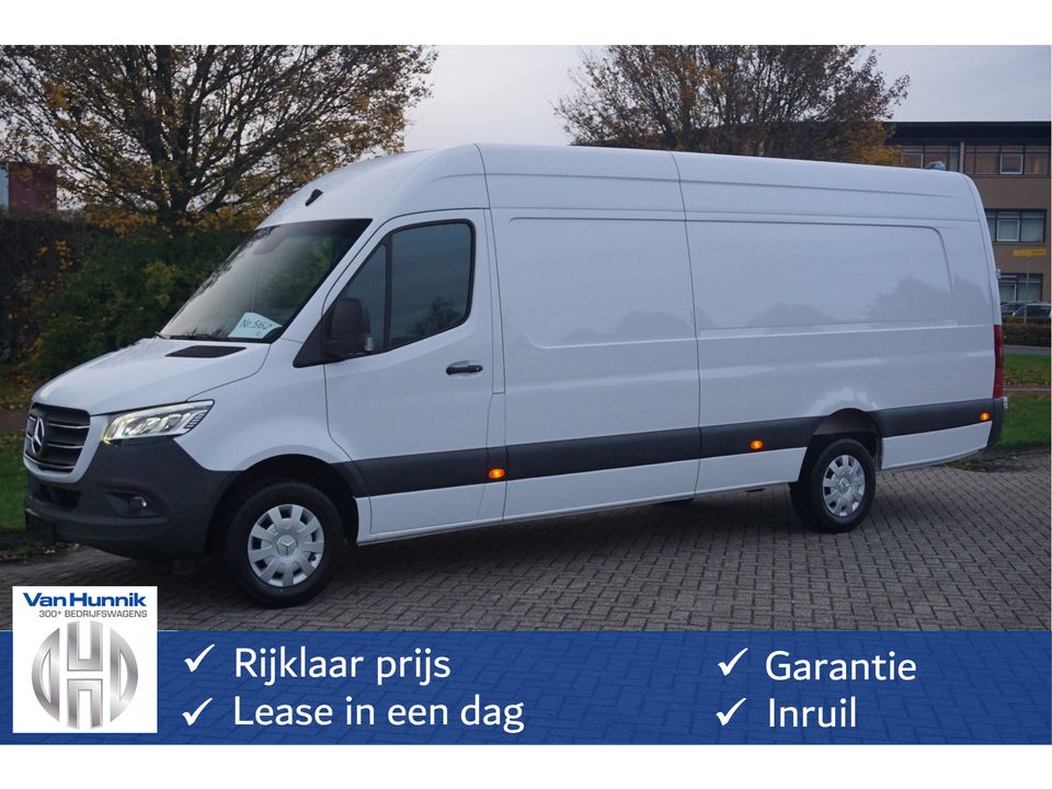 Mercedes-Benz Sprinter 319CDI L4H2 Automaat 10.25" Mbux, 360° Cam, LED,, Distronic, Standkachel, 3T trekhaak!! Nr. T02*