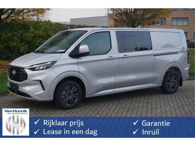 Ford Transit Custom 320L 170PK DC Limited AUT MY2024 Navi, ACC, Trekhaak, 360° Cam, 17" LM, 2x Schuifdeur!! NR. 563