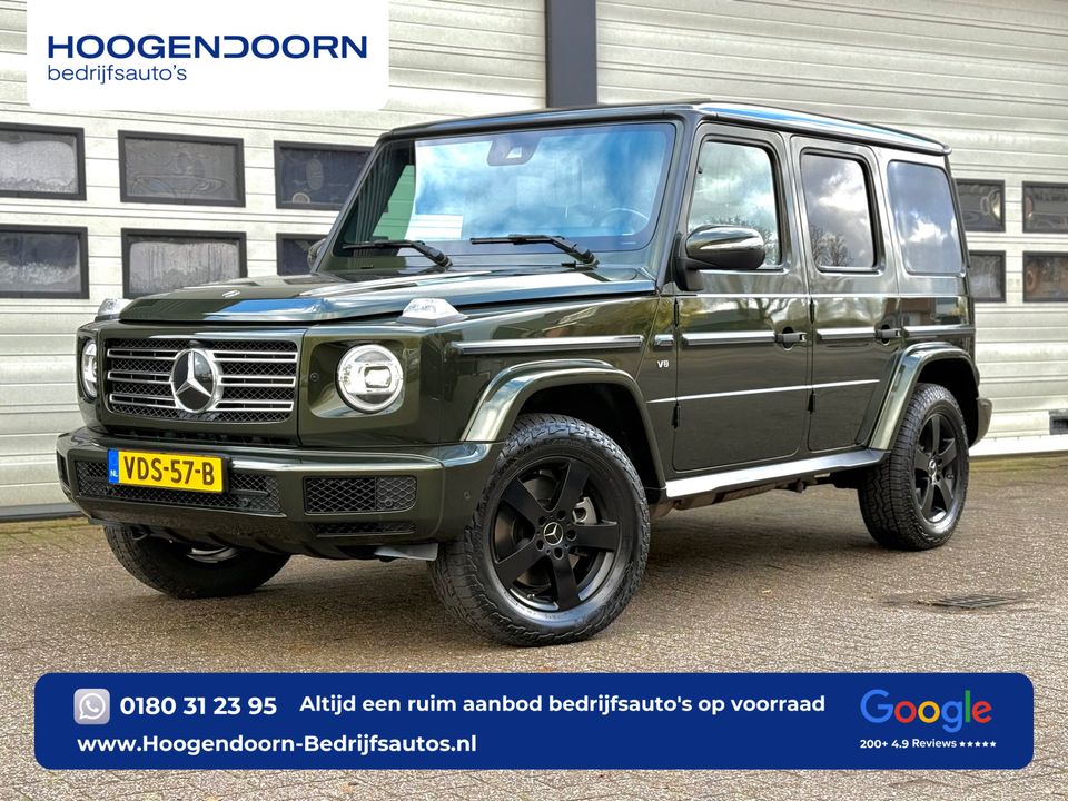 Mercedes-Benz G-Klasse 500 V8 422 pk - Grijs Kenteken - Nieuw Model - Olive Green - 1ste Eigenaar - NL Auto