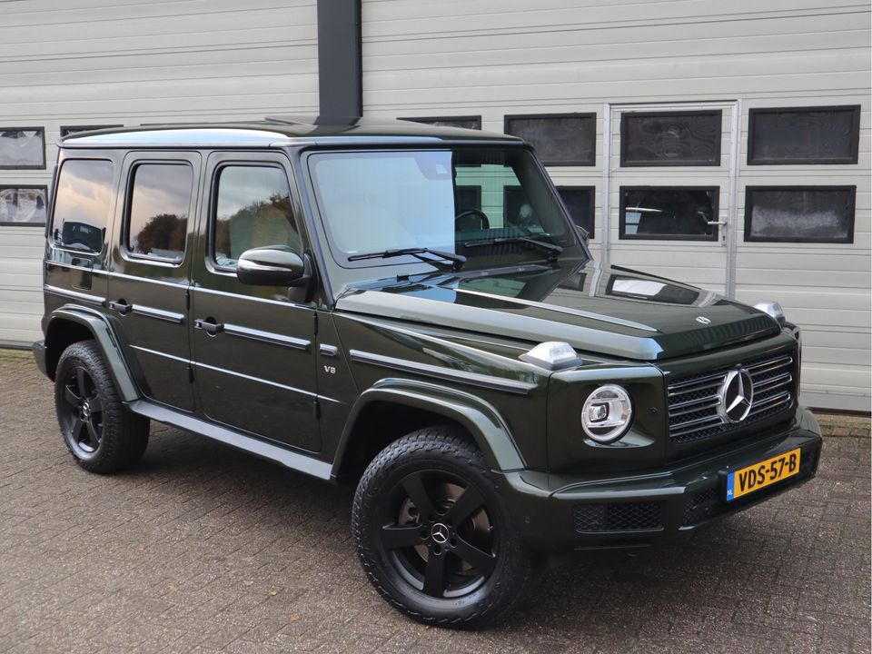 Mercedes-Benz G-Klasse 500 V8 422 pk - Grijs Kenteken - Nieuw Model - Olive Green - 1ste Eigenaar - NL Auto