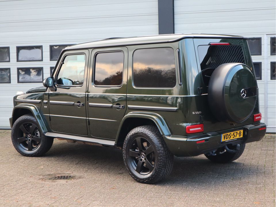 Mercedes-Benz G-Klasse 500 V8 422 pk - Grijs Kenteken - Nieuw Model - Olive Green - 1ste Eigenaar - NL Auto