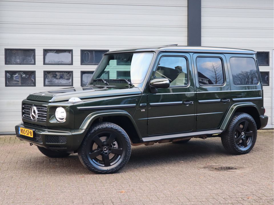 Mercedes-Benz G-Klasse 500 V8 422 pk - Grijs Kenteken - Nieuw Model - Olive Green - 1ste Eigenaar - NL Auto