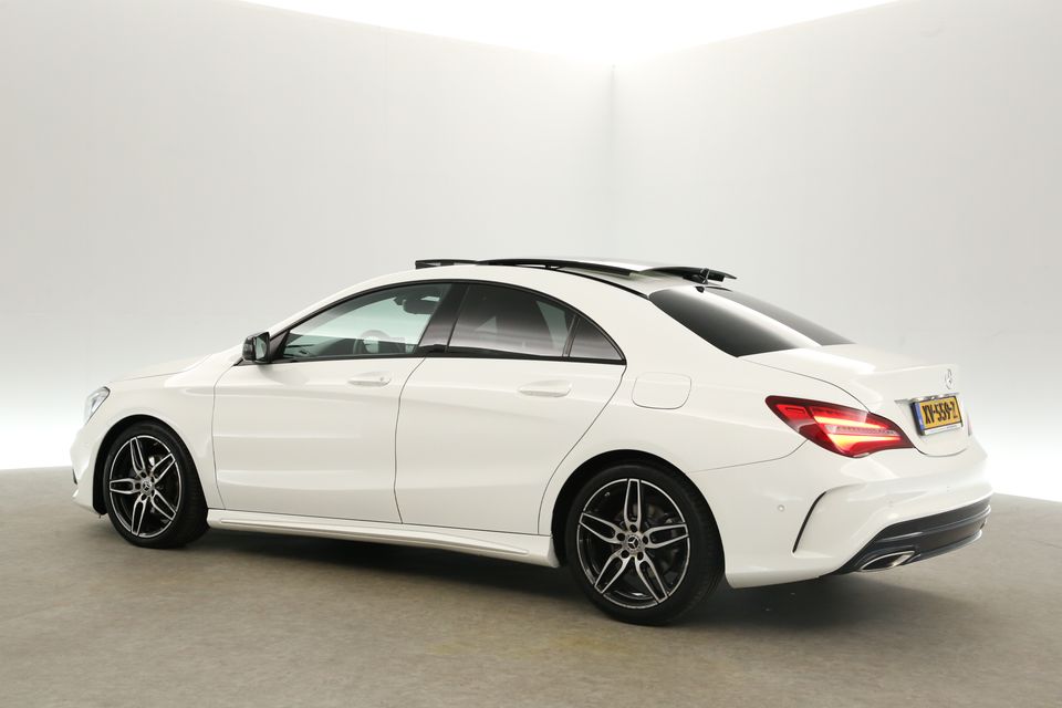 Mercedes-Benz CLA-Klasse 180 AMG Sport Edition Automaat Pano Camera Airco Cruise LED Navi PDC Stoelverwarming 18"LMV