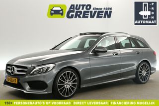 Mercedes-Benz C-Klasse 180 AMG Sport Edition 157PK Automaat Pano Camera Clima Cruise Leder Navi PDC LED 19''LMV Trekhaak