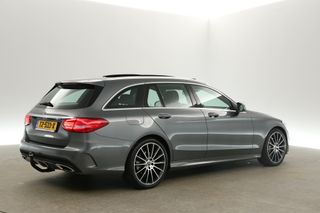 Mercedes-Benz C-Klasse 180 AMG Sport Edition 157PK Automaat Pano Camera Clima Cruise Leder Navi PDC LED 19''LMV Trekhaak