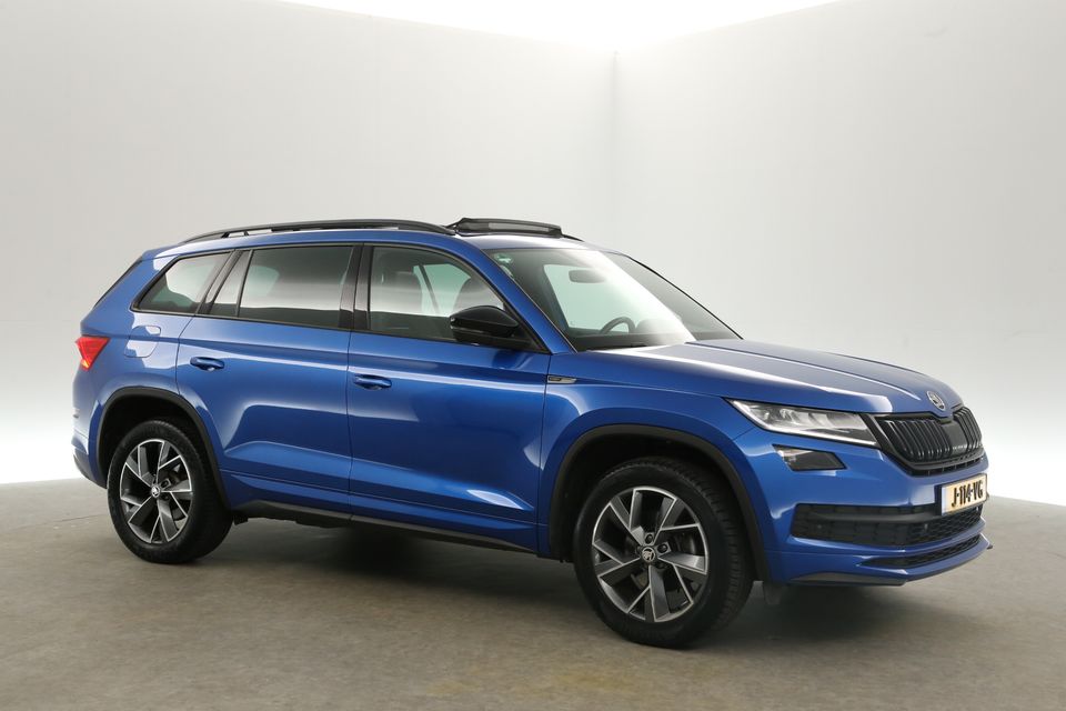 Škoda Kodiaq 1.5 TSI Sportline 150PK Automaat Pano Sfeer Canton-Audio Camera Carplay Clima Cruise LED 19"LMV Virtual Navi Memory-Seat PDC Winterpakket*