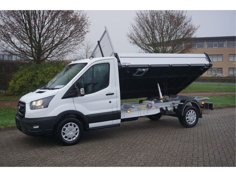 Ford Transit 350L 3 Zijdige kipper 155PK Trend Airco, Cruise, Bluetooth, Omvormer!! NR. 680