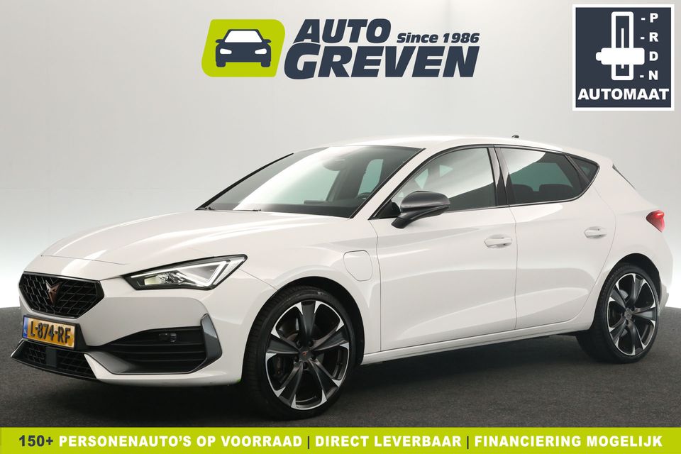 CUPRA Leon 1.4 e-Hybrid 259PK Automaat Sfeerverl. Clima Cruise Carplay LED Navi Virtual 19"LMV