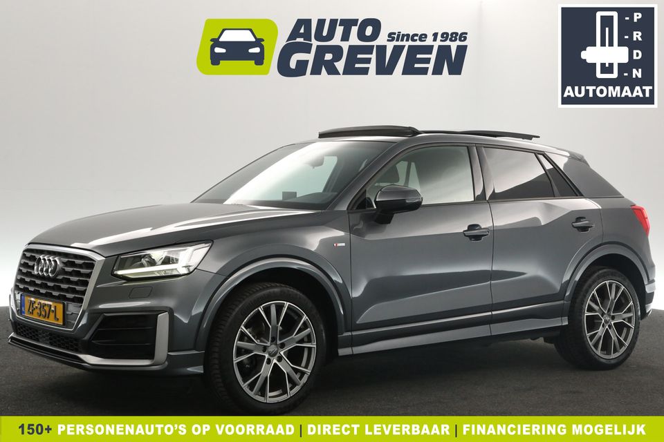 Audi Q2 35 TFSI S-line 150PK Automaat Pano Clima Cruise PDC Navi LED 18"LMV Trekhaak