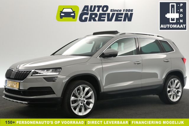 Škoda Karoq 1.5 TSI | Canton-Audio | 150PK DSG Automaat Pano Sfeerverl. Carplay Airco Camera Cruise LED Stoelverwarming Memory-Seat Navi PDC 19"LMV Trekhaak