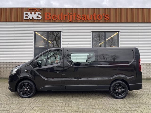 Fiat Talento 1.6 MJ 125pk EcoJet L2H1 DC 6 persoons / vaste prijs rijklaar € 20.950 ex btw / lease vanaf € 375 / zwart metallic / airco / cruise / navigatie / lichtmetalen velgen / trekhaak / isofix !