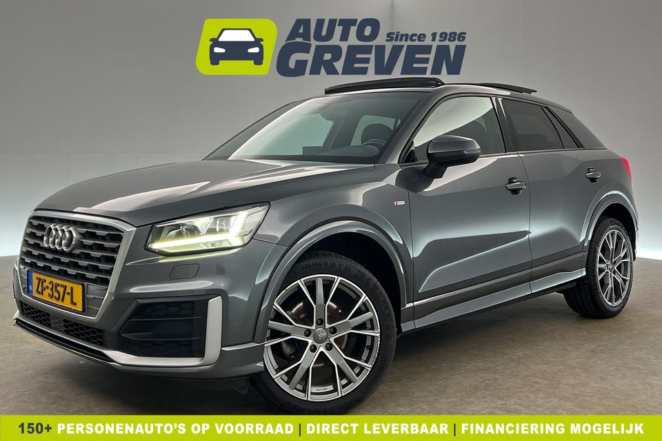 Audi Q2 35 TFSI S-line 150PK Automaat Pano Trekhaak Clima Cruise PDC Navi LED 18"LMV