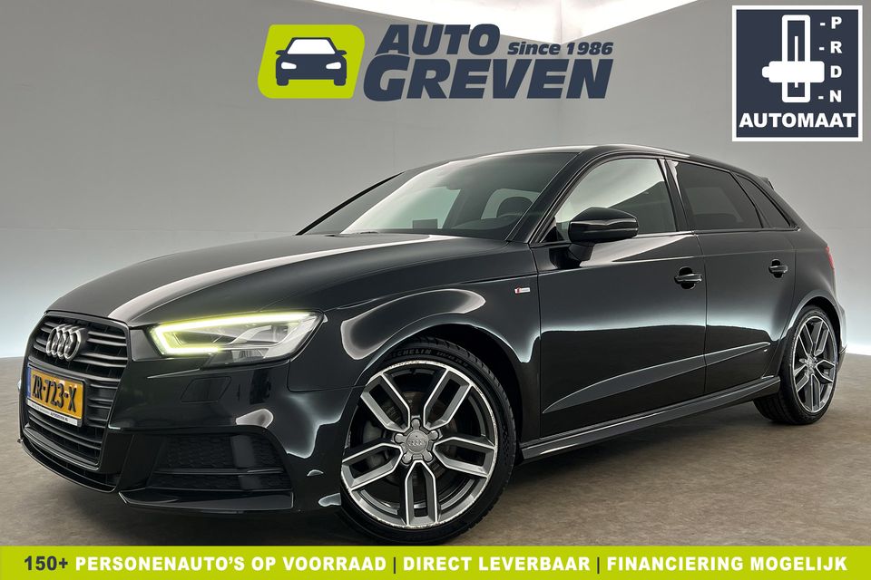 Audi A3 35 TFSI Black Optic S-Line 150PK Automaat LED Carplay Clima Cruise Stoelverwarming Navi Virtual PDC 18"LMV