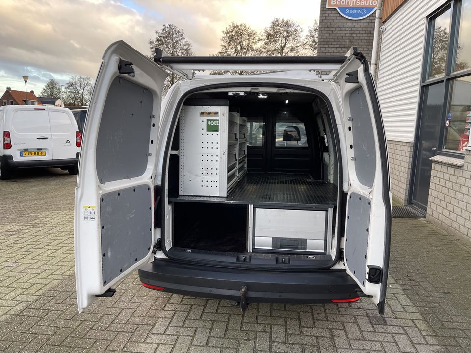 Volkswagen Caddy 2.0 TDI 102pk L2H1 BMT Maxi Comfortline / Bott ingerichte laadruimte ! / lease vanaf € 256 / vaste prijs rijklaar € 13.950 ex btw / airco / cruise / imperial / trekhaak / euro 6