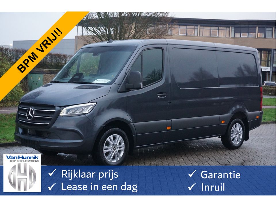 Mercedes-Benz Sprinter 319CDI Select L2H1 BPM VRIJ!! 10.25" Mbux, ACC, LED, 3.5T Trekhaak, 17" LM!! NR. 829